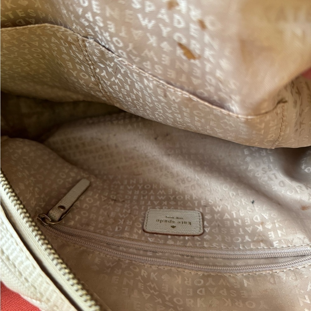 Kate Spade Cream Quilted Design Handbag - Picture 5 of 16